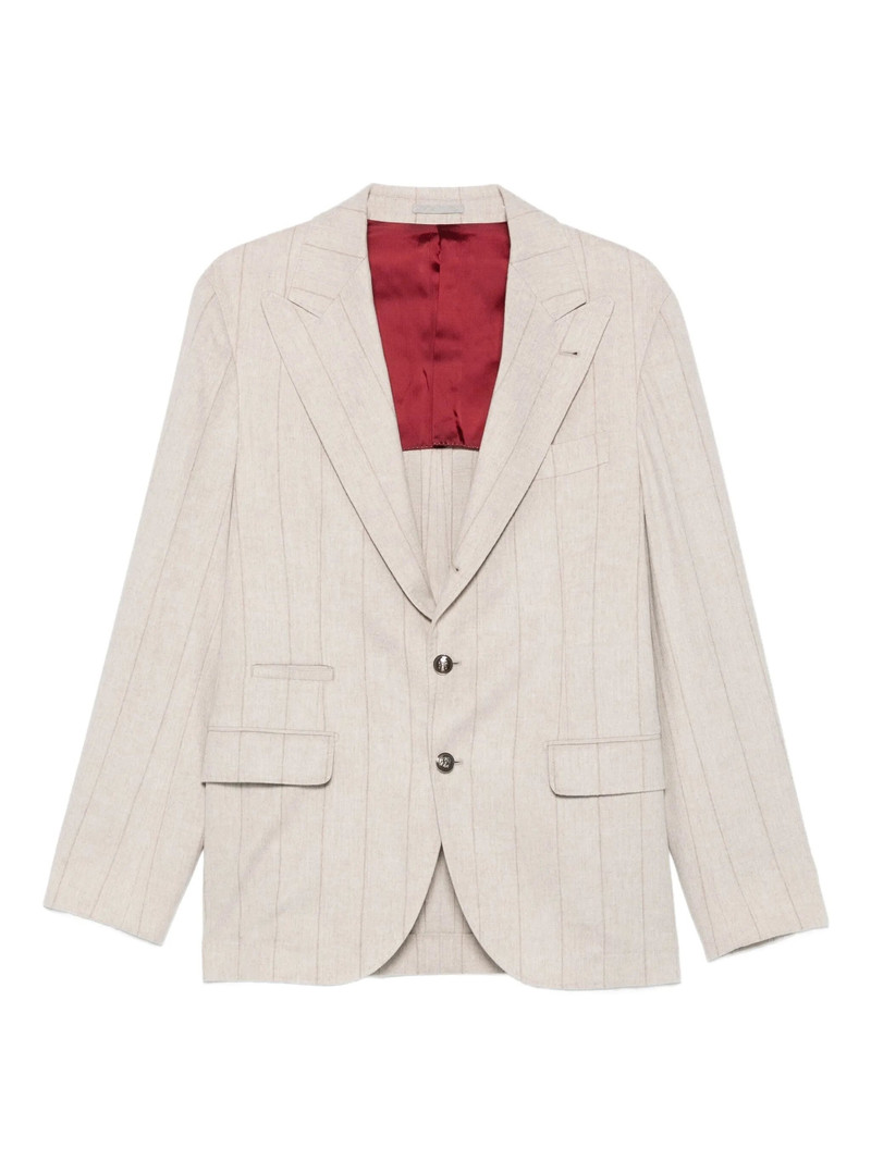 Brunello Cucinelli Pinstripe Blazer 1