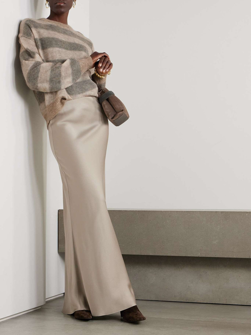 Brunello Cucinelli Cady maxi skirt Beige outlook