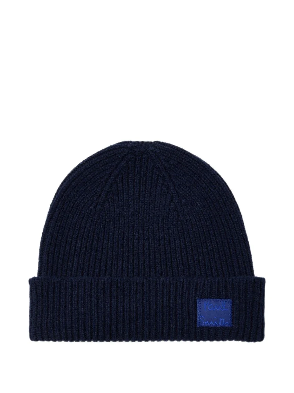 royal blue cashmere-blend beanie - 1
