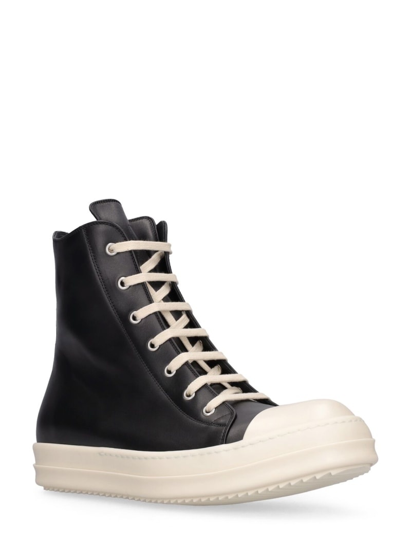Leather high top sneakers - 2
