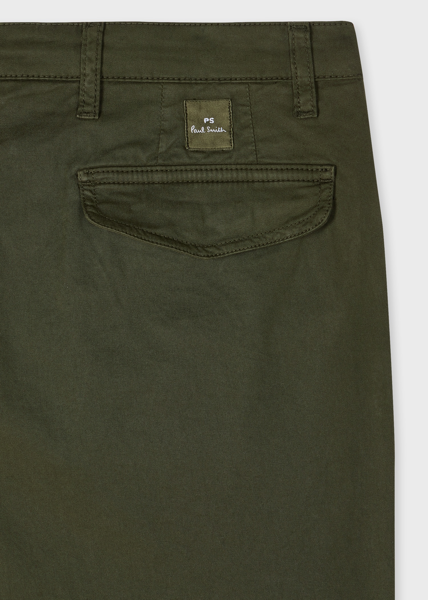Tapered-Fit Dark Khaki Stretch-Cotton Chinos - 2