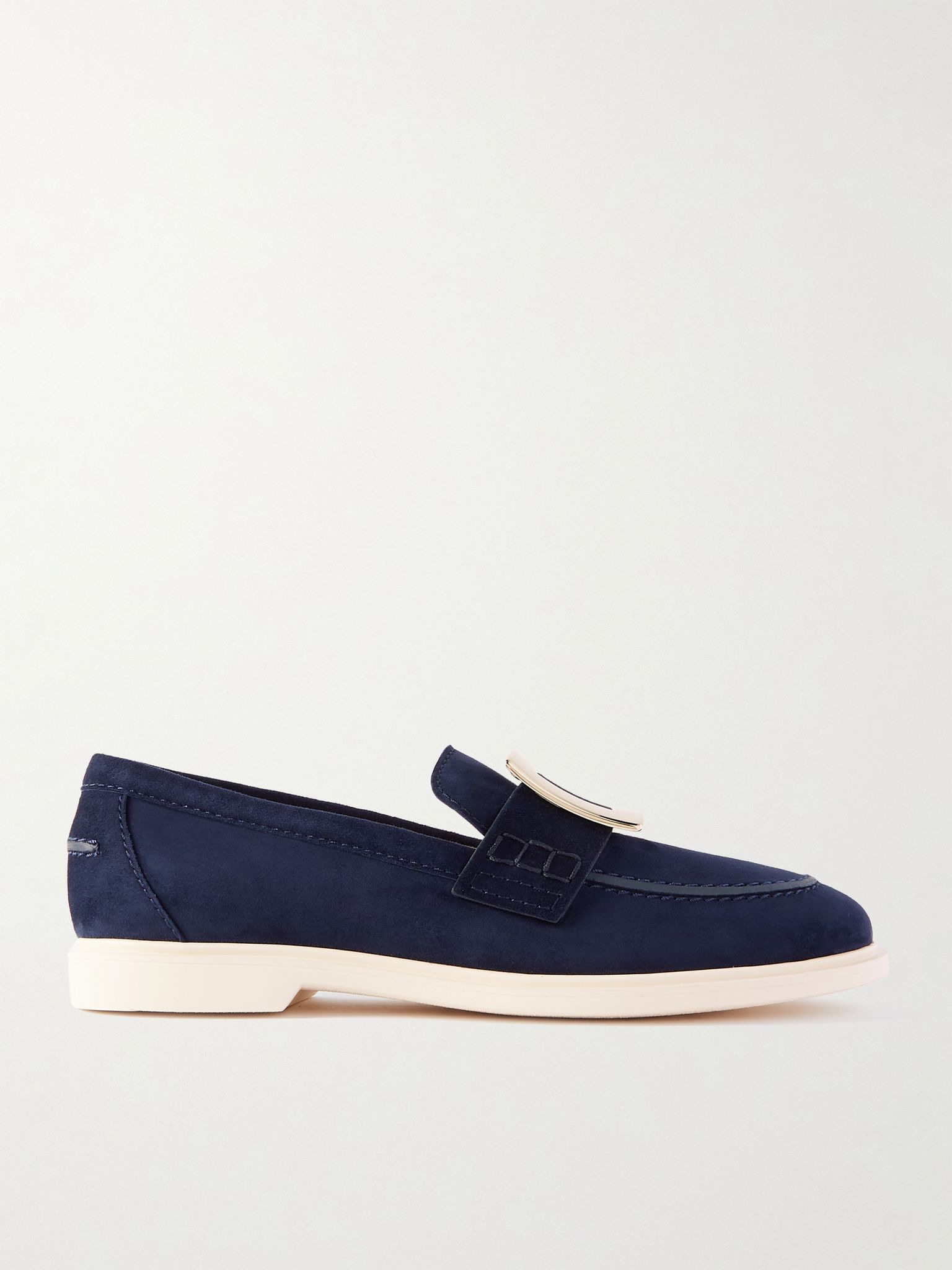Summer suede loafers Blue - 1