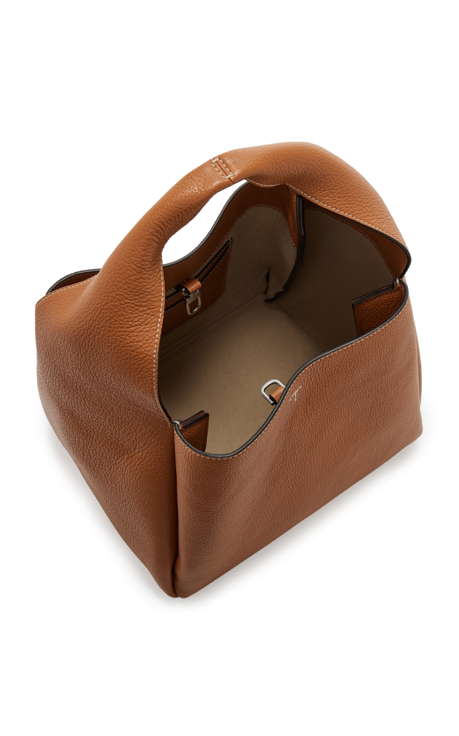 Leather Bucket Bag brown - 7