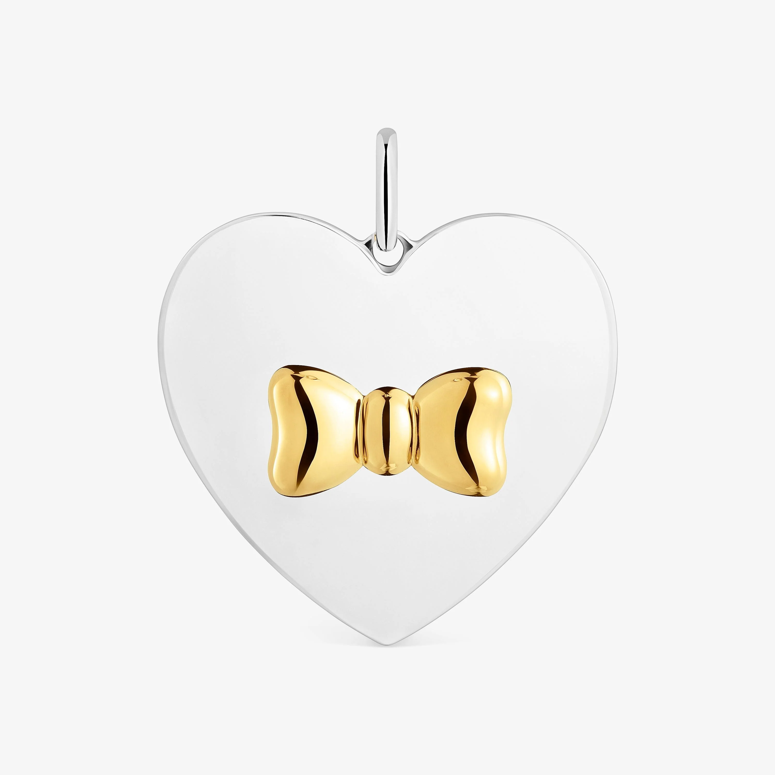 Two-tone bow-motif heart Pendant TOUS Ribbon - 1