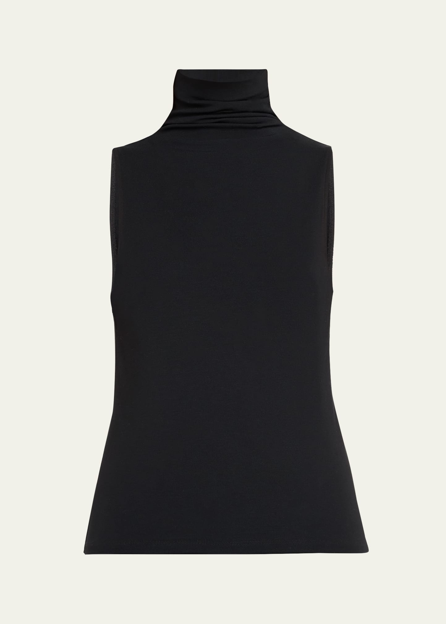 Sleeveless Turtleneck Top - 1