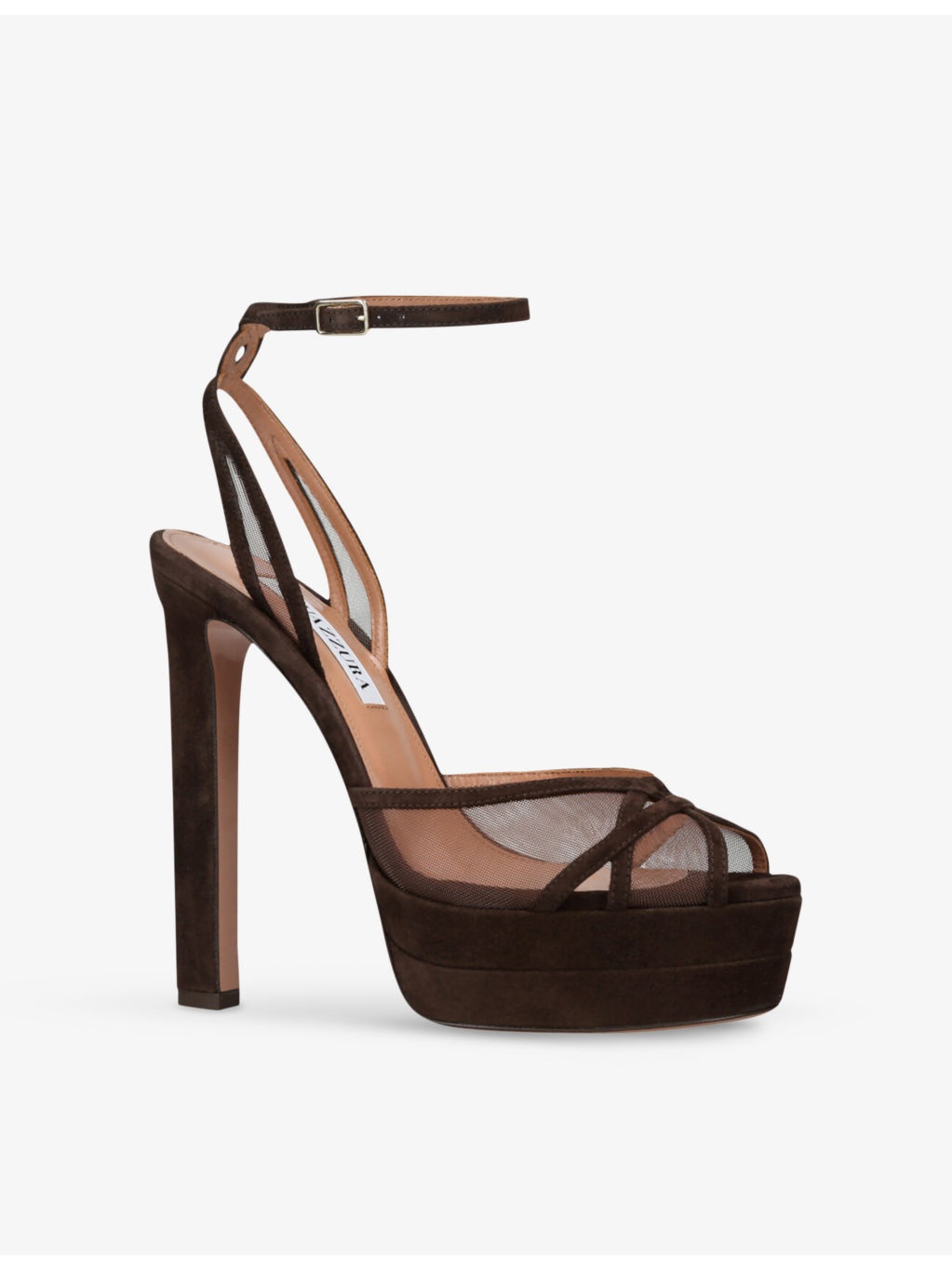 Shear Plateau 130 Suede Heeled Sandals - 3