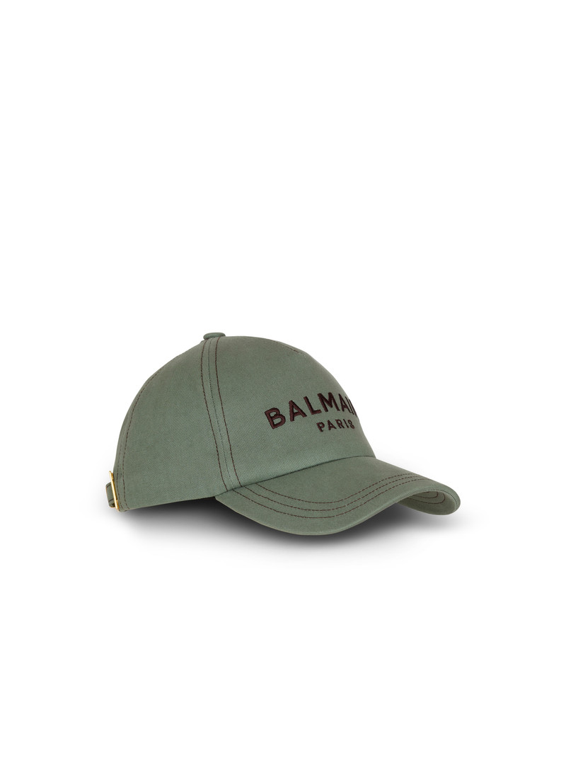 Cotton cap with Balmain Paris embroidery 3