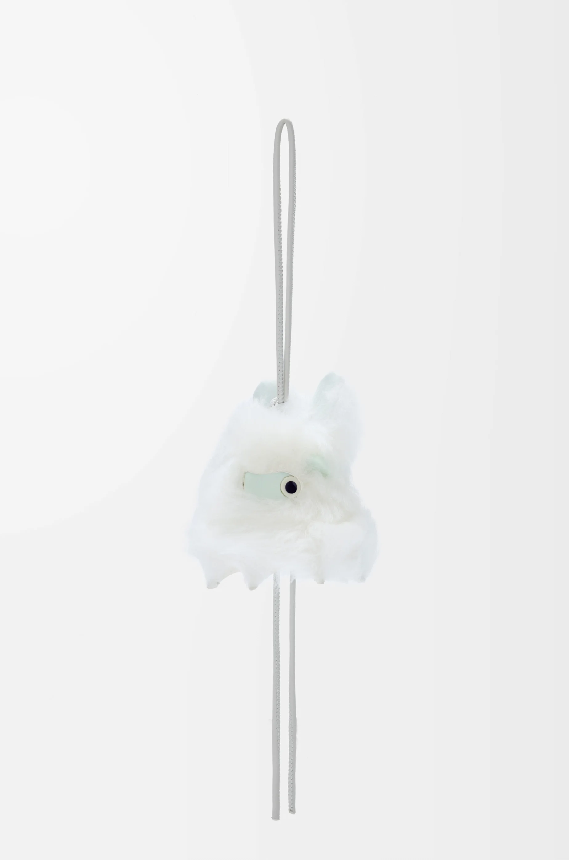 Bunny charm in shearling - 1