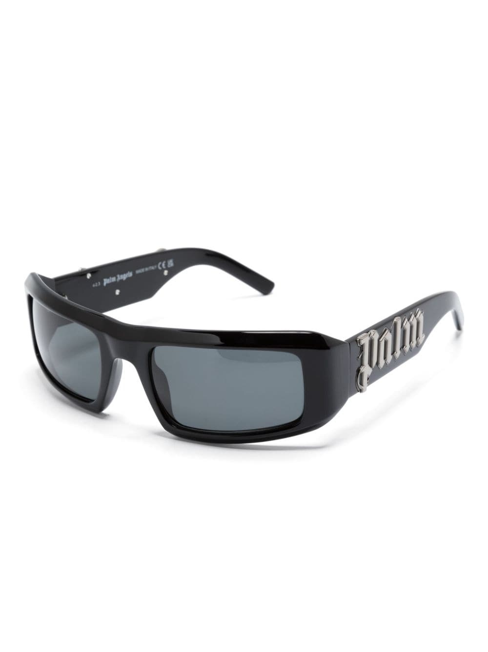 logo-plaque rectangle-frame sunglasses - 2