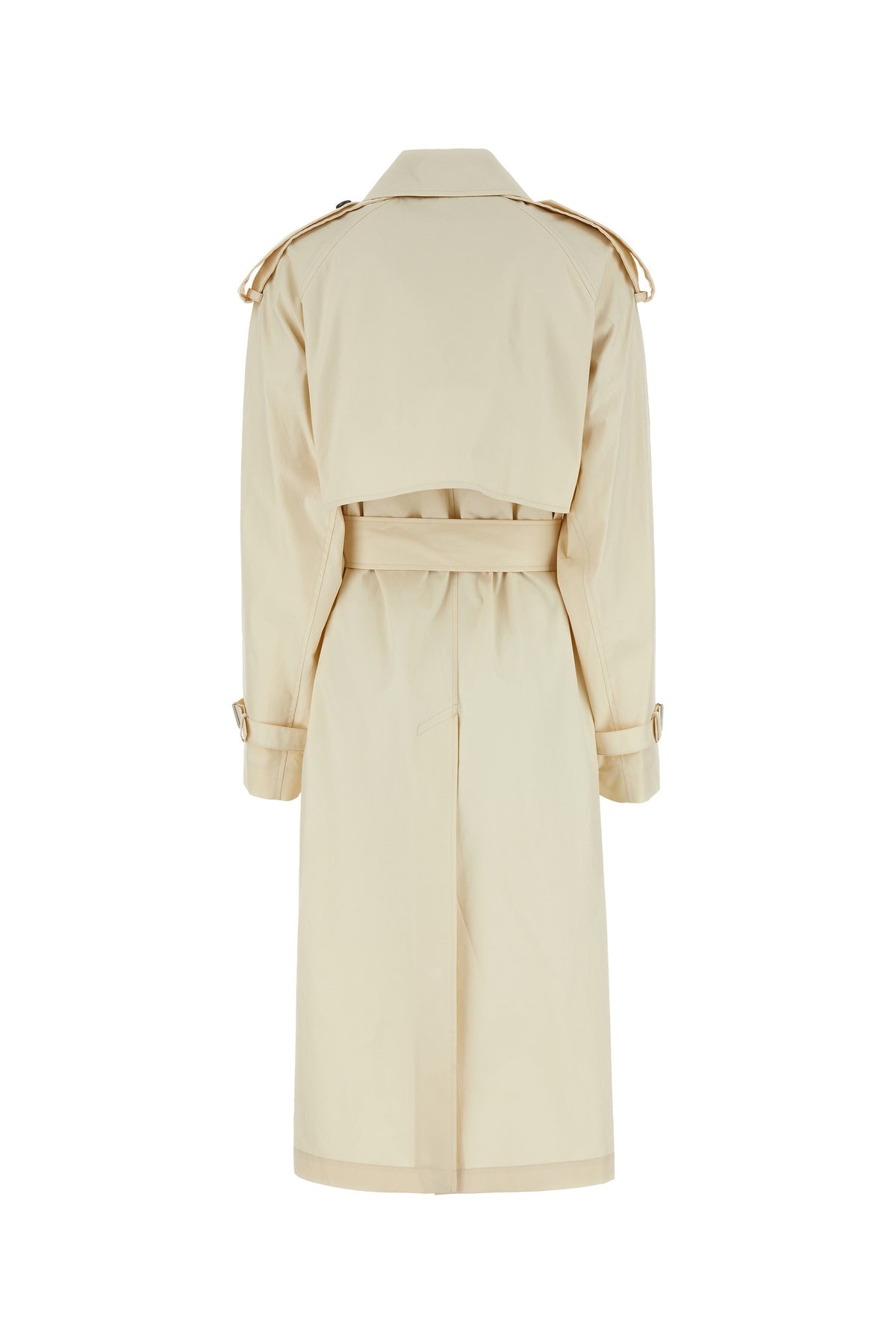 Ivory gabardine trench coat - 2
