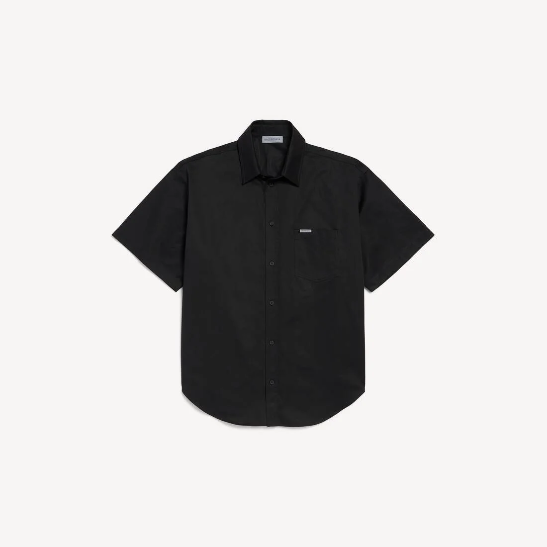 Men's Workwear Short Sleeve Shirt in Black - 1
