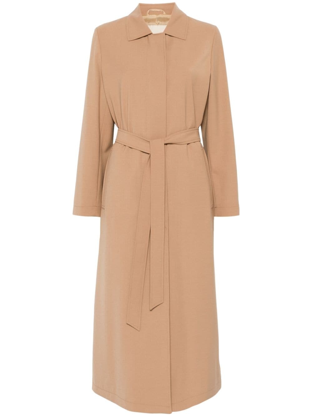 belted trench coat - 1