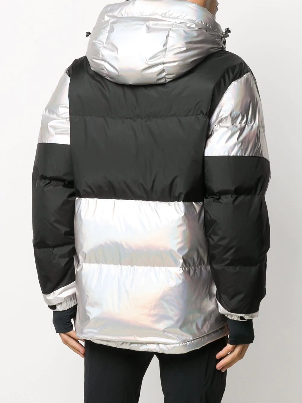 colour-block puffer jacket - 4