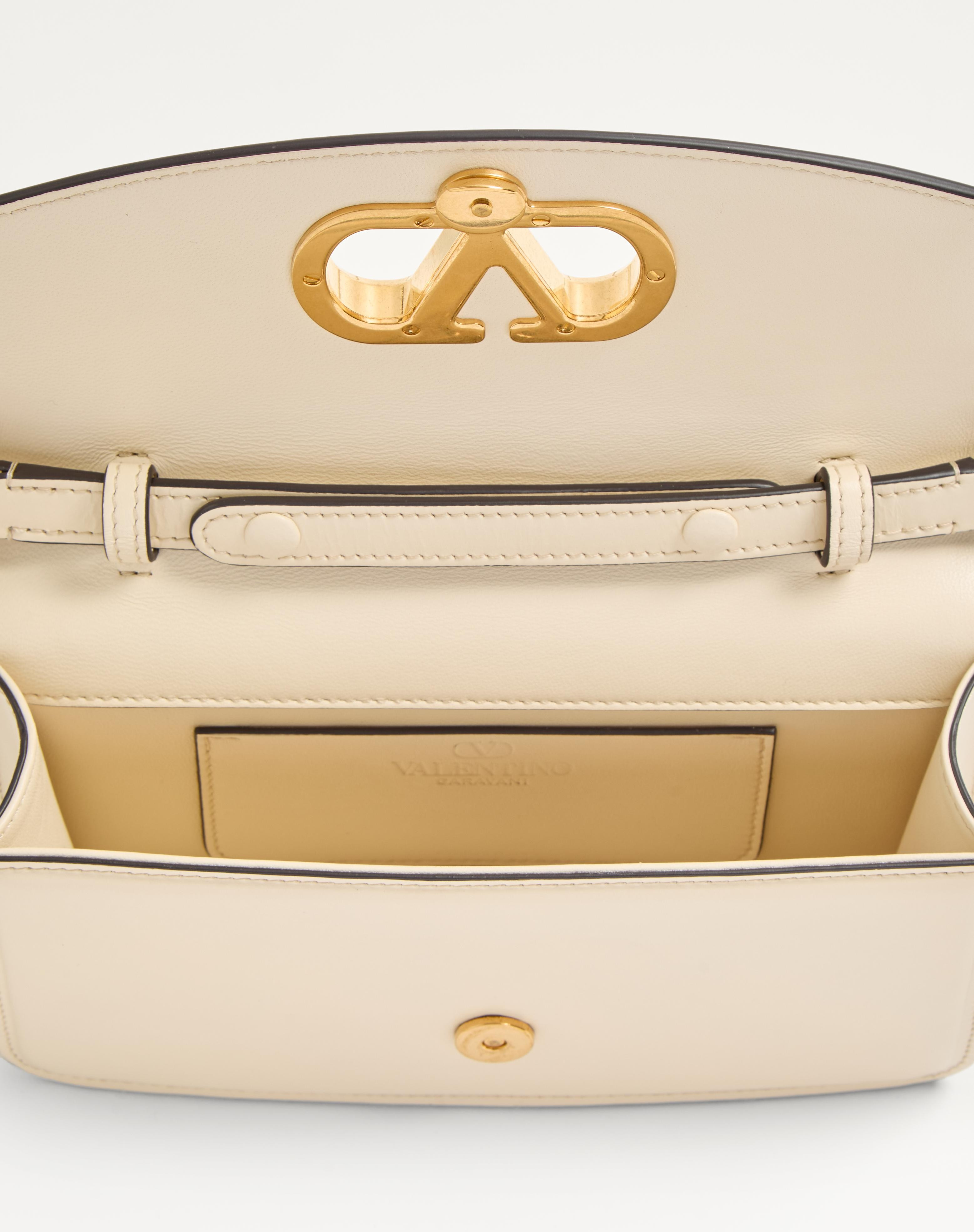 VALENTINO GARAVANI VAIN CLUTCH BAG IN SHINY CALFSKIN - 6