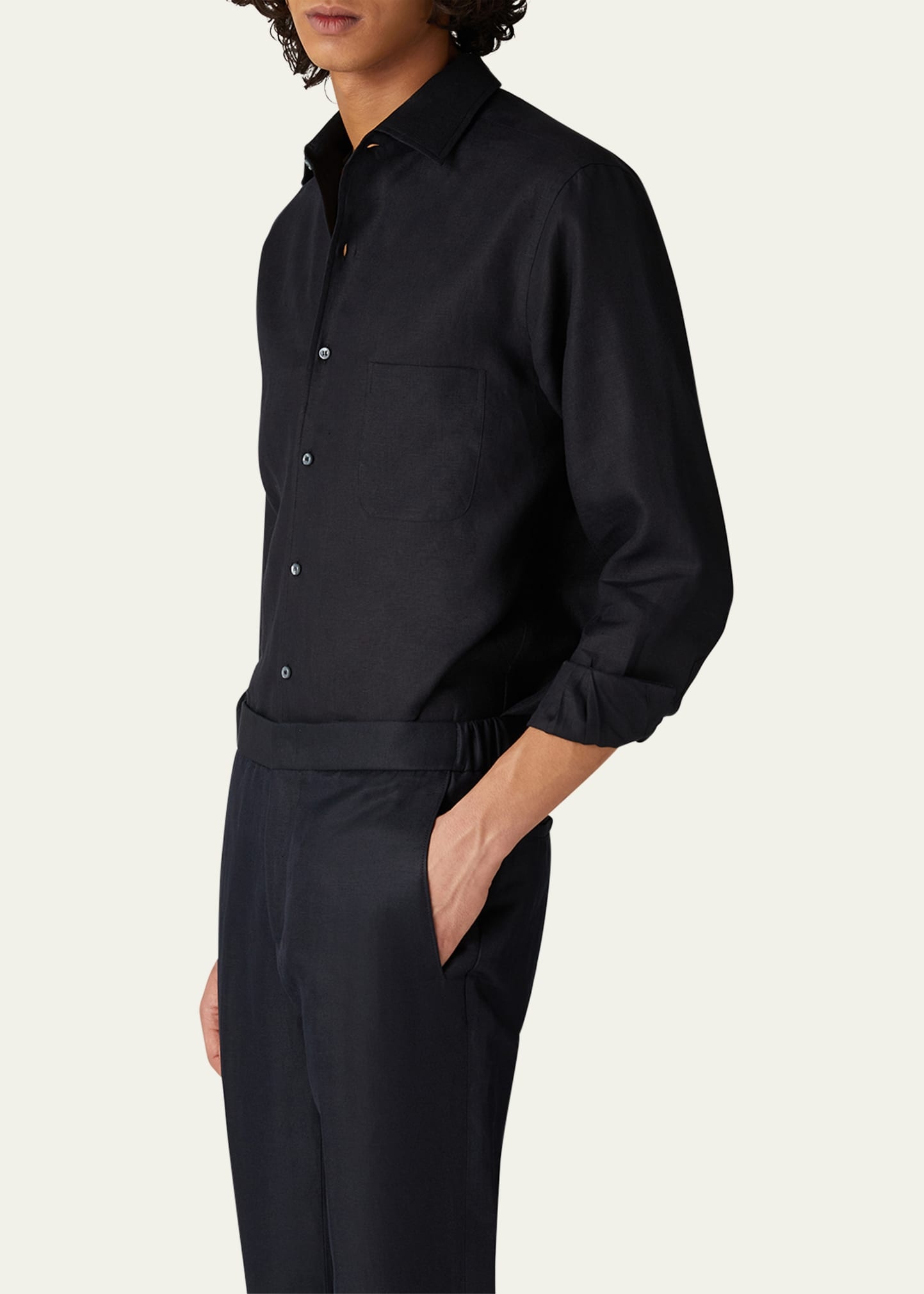 Men's Andre Long-Sleeve Linen Shirt - 4
