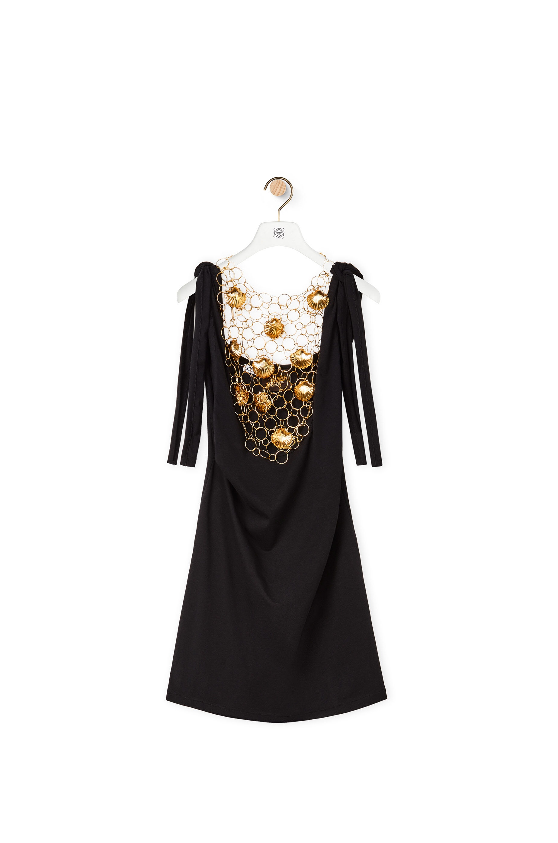 Embellished mini dress in cotton - 1