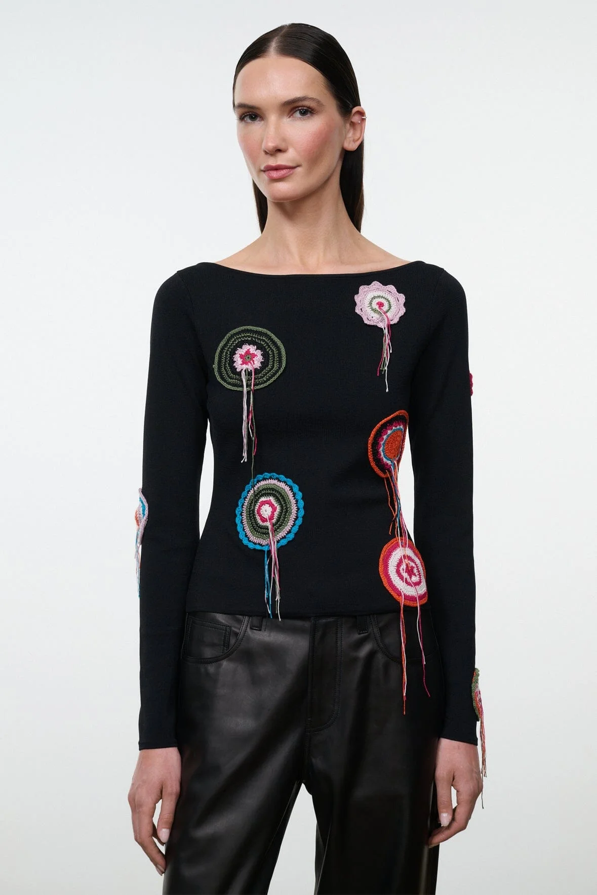STAUD RIMINI TOP BLACK - 1