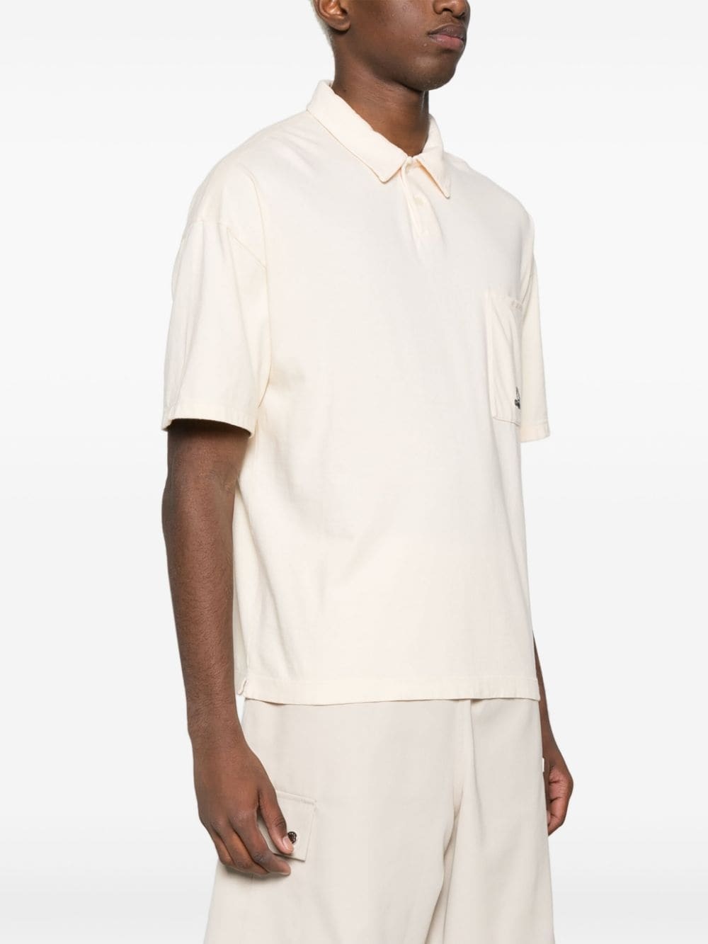 embroidered-logo cotton polo shirt - 3