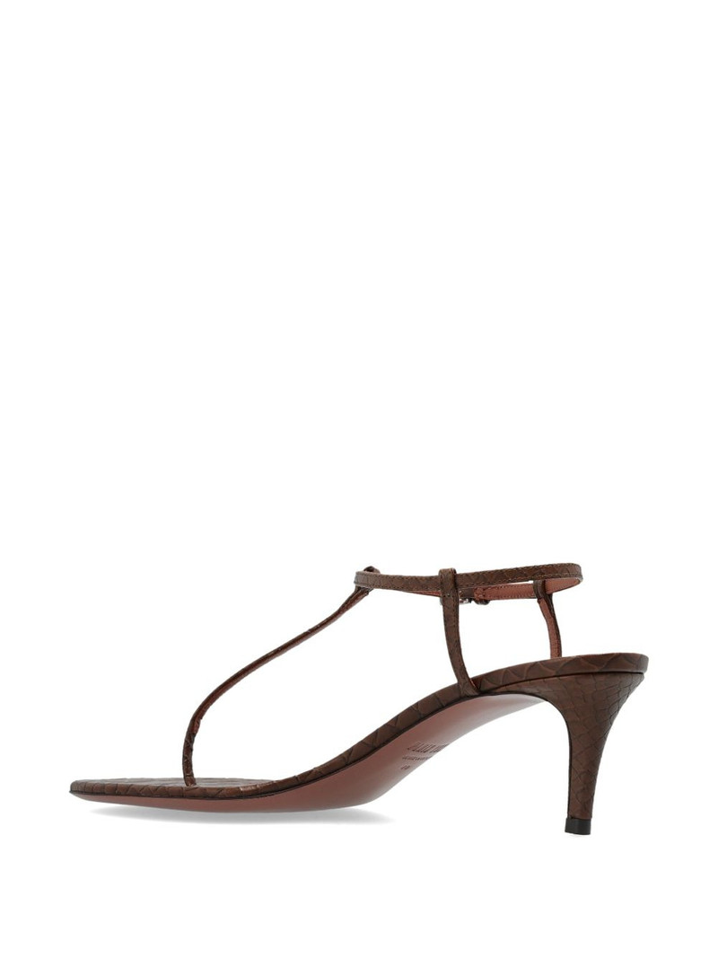 crocodile-effect leather sandals 3