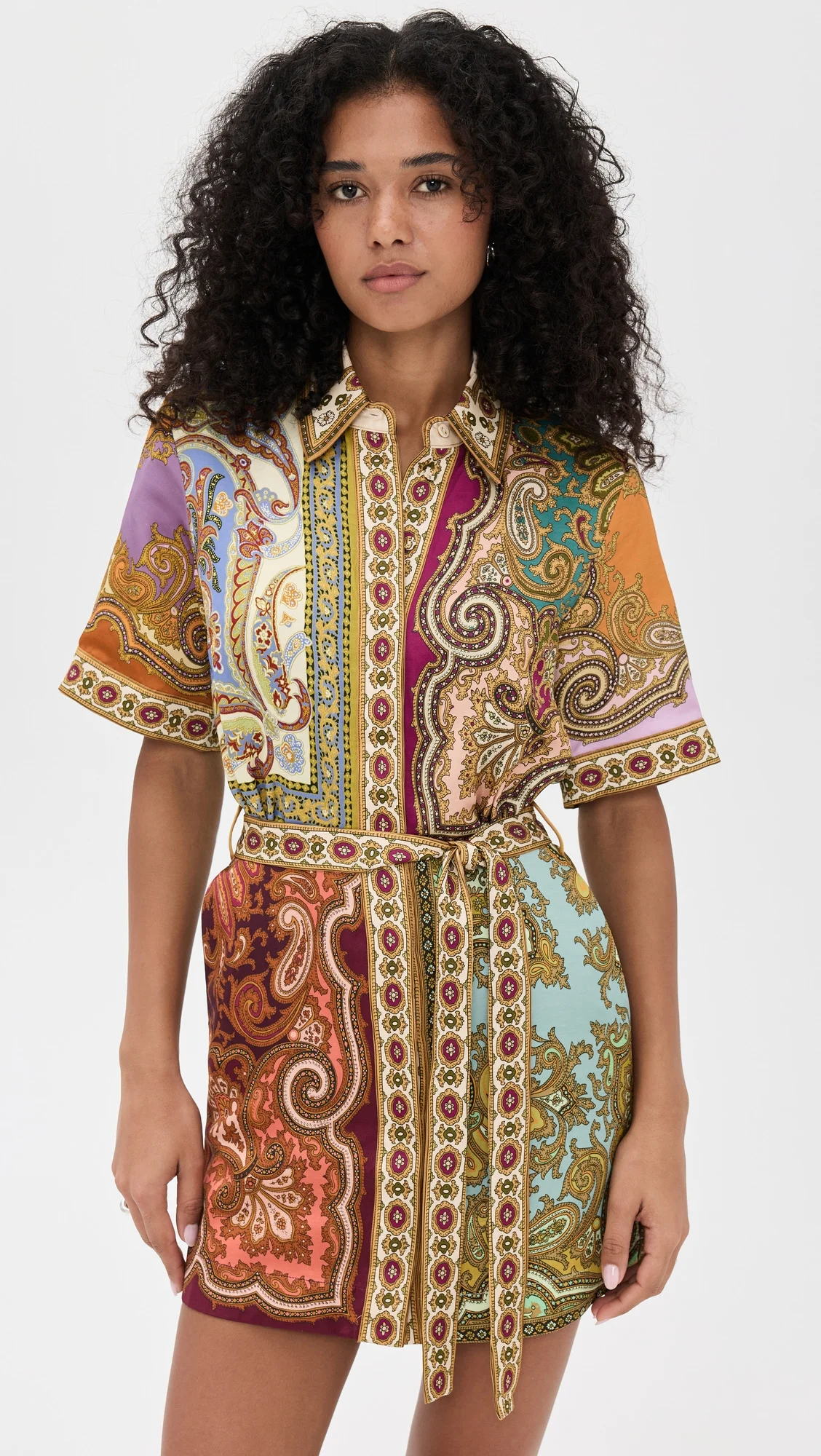 Clemenza Spliced Mini Dress - 1