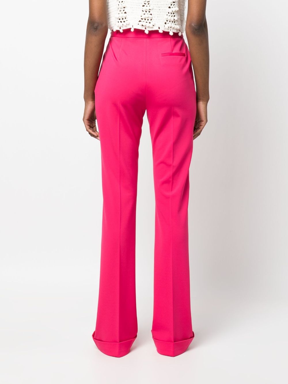 pressed-crease high-waist trousers - 4