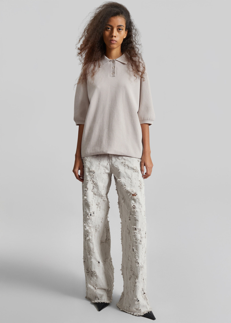 Haikure Bethany Bull Destroy Jeans - Wind Grey 4