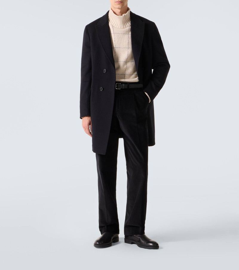 ZEGNA Wool and cashmere-blend coat outlook