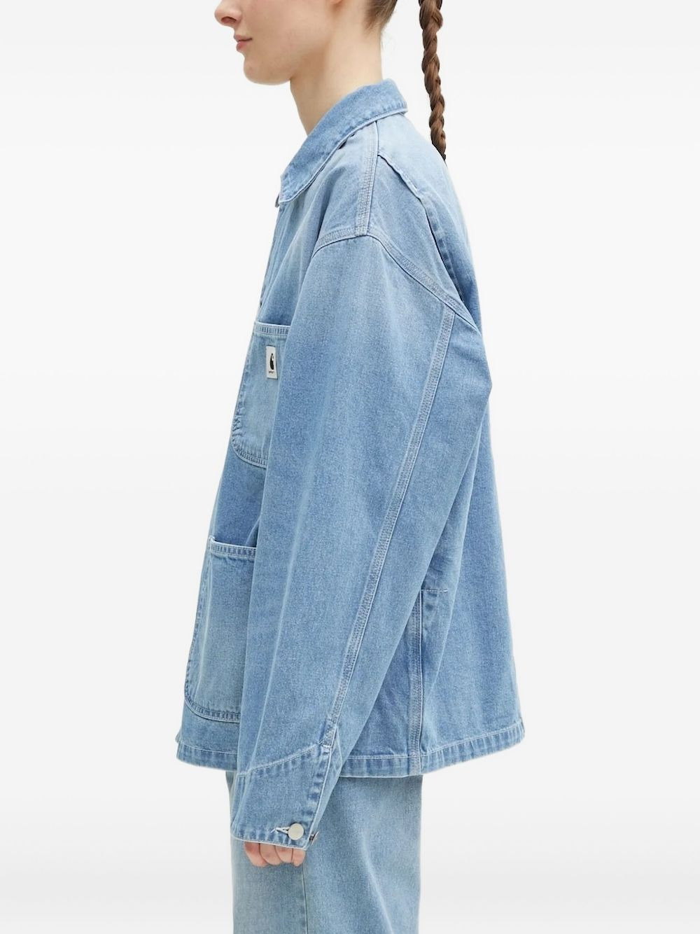 pocket-detail denim jacket - 2