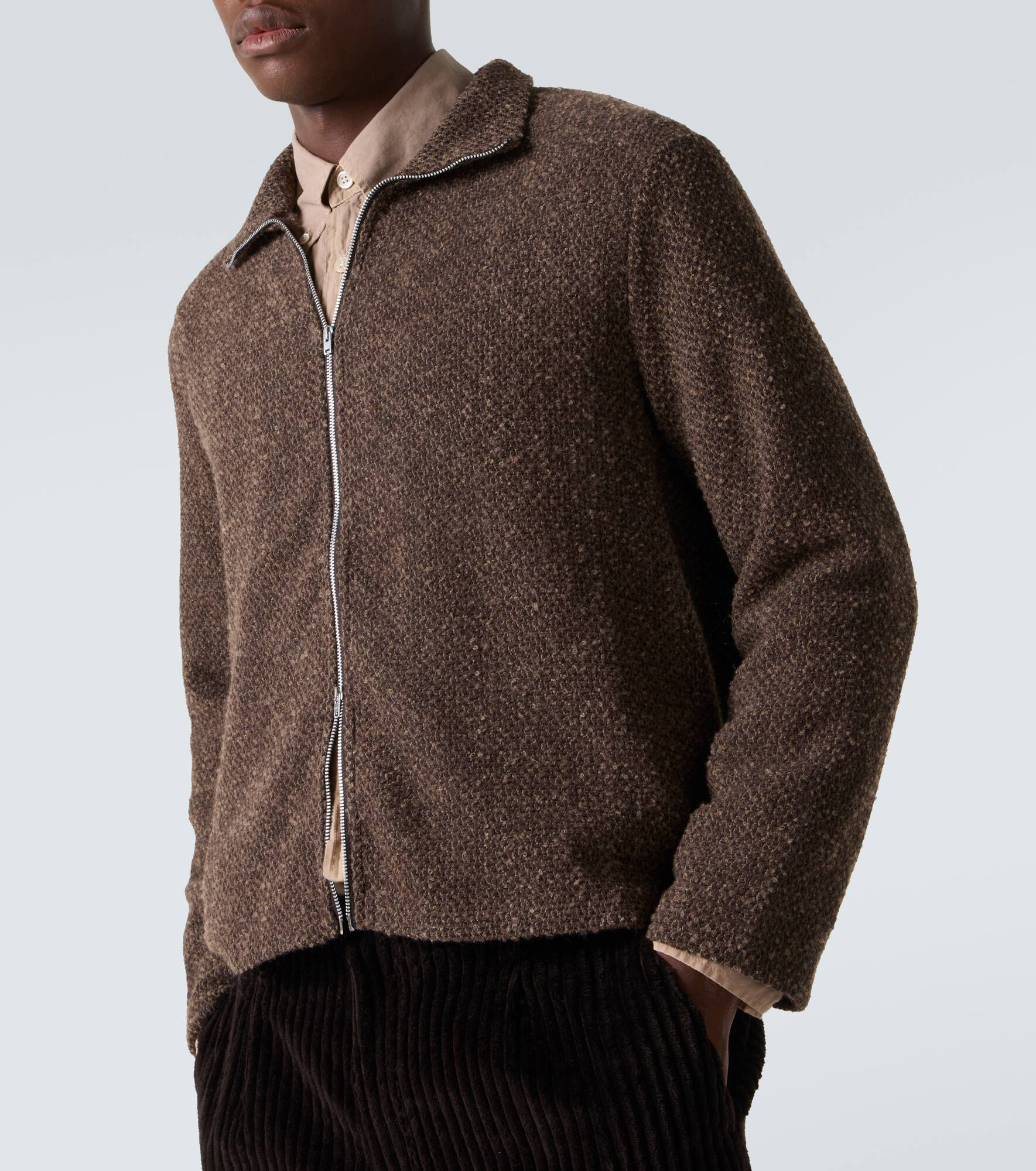Shrunken knitted jacket - 5