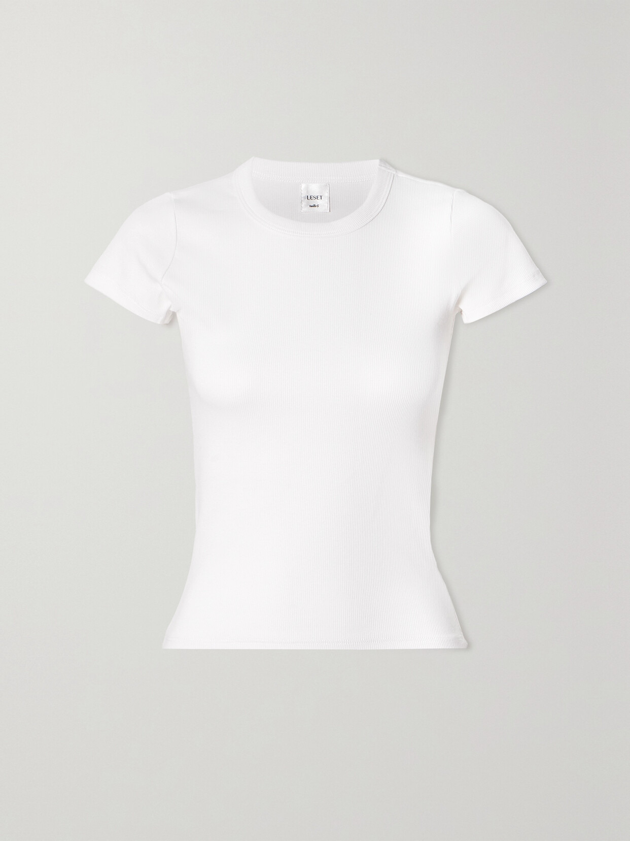 Kelly Ribbed Stretch-cotton Jersey T-shirt - 1
