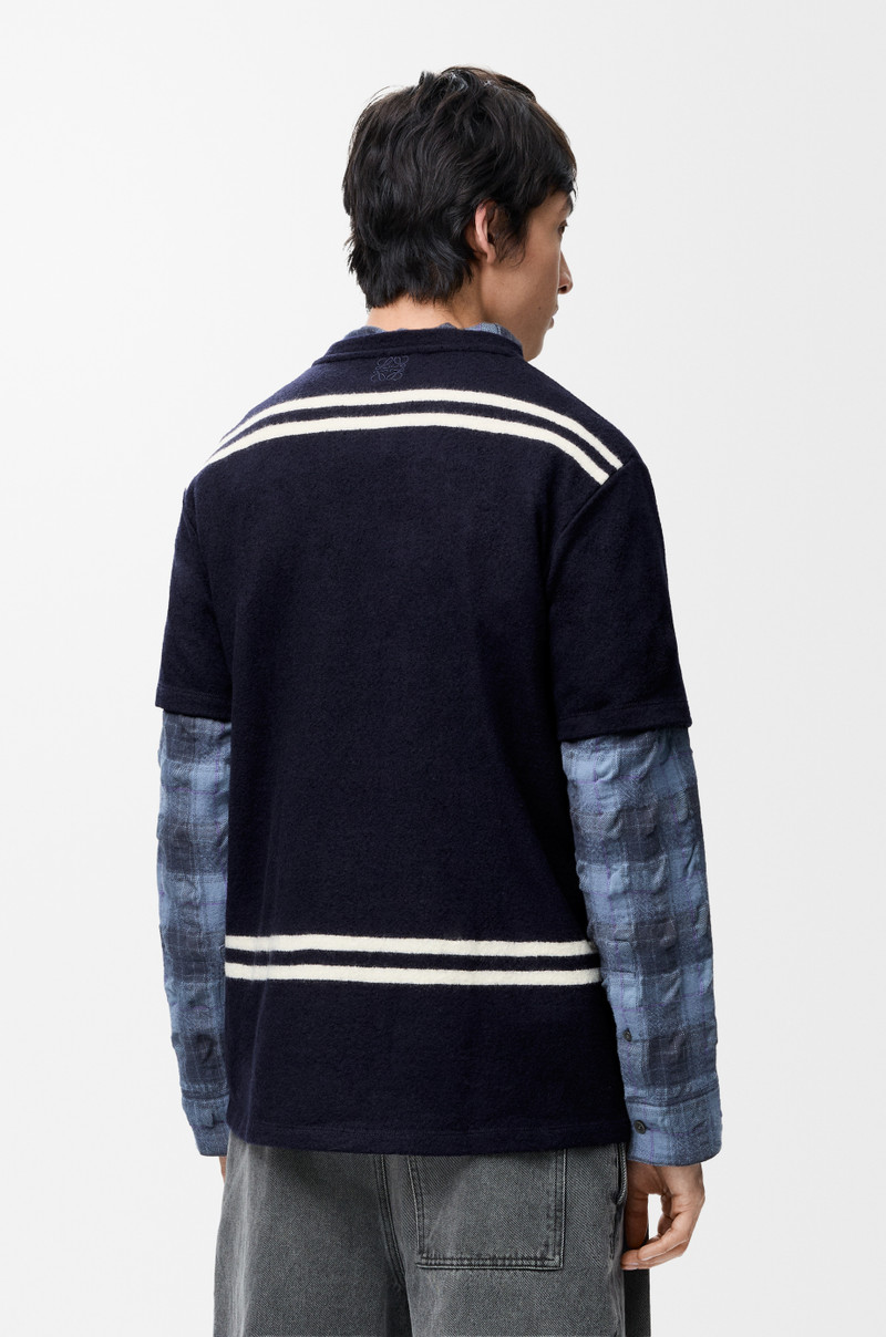 Oversized fit T-shirt in wool 4