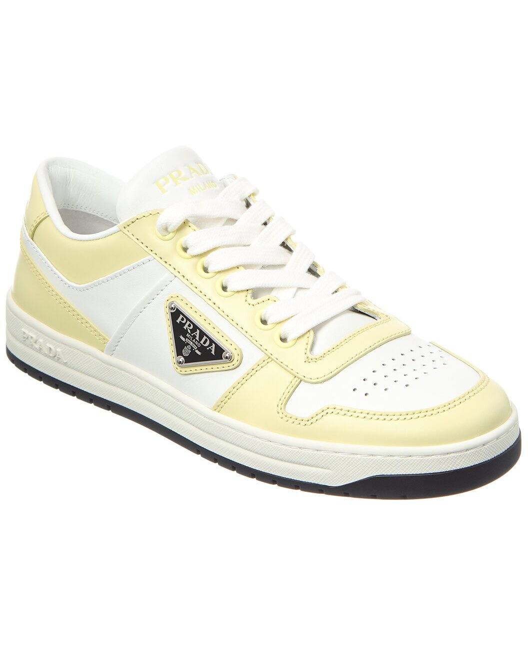 Prada Logo Leather Sneaker - 1