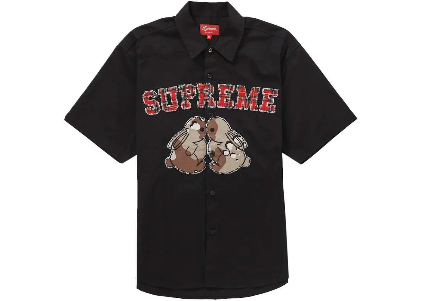Supreme Bunnies S/S Work Shirt Black - 1