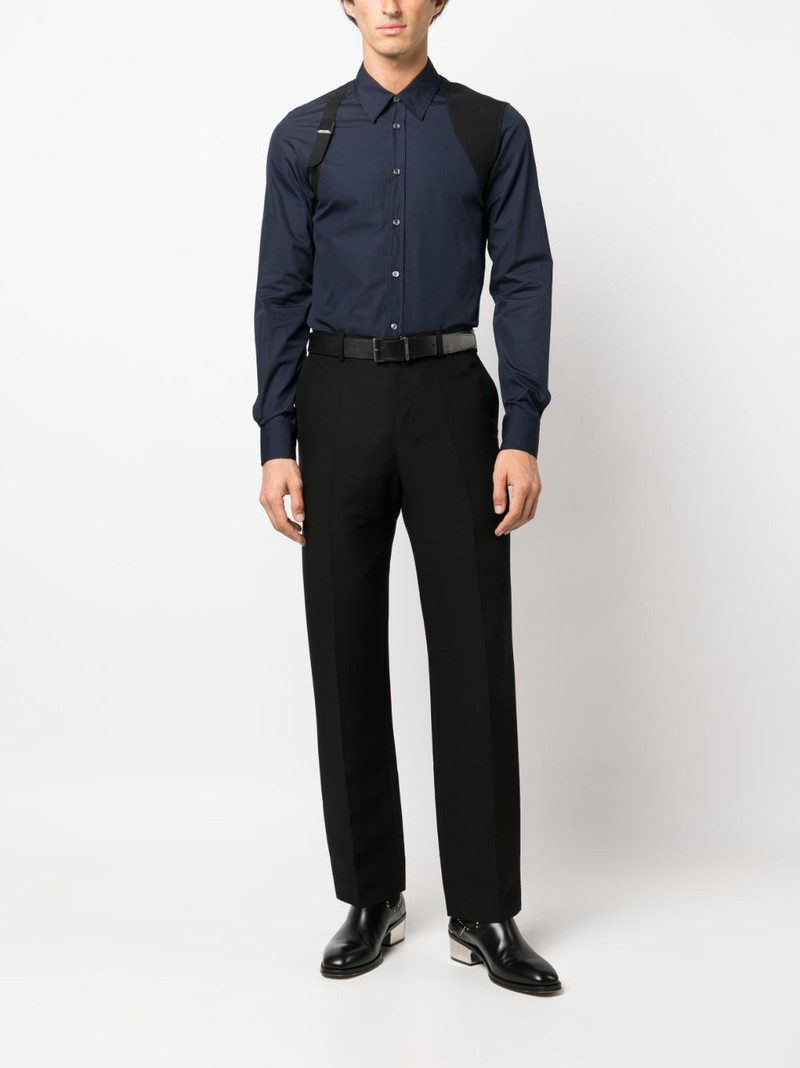Alexander McQueen Harness cotton poplin shirt outlook