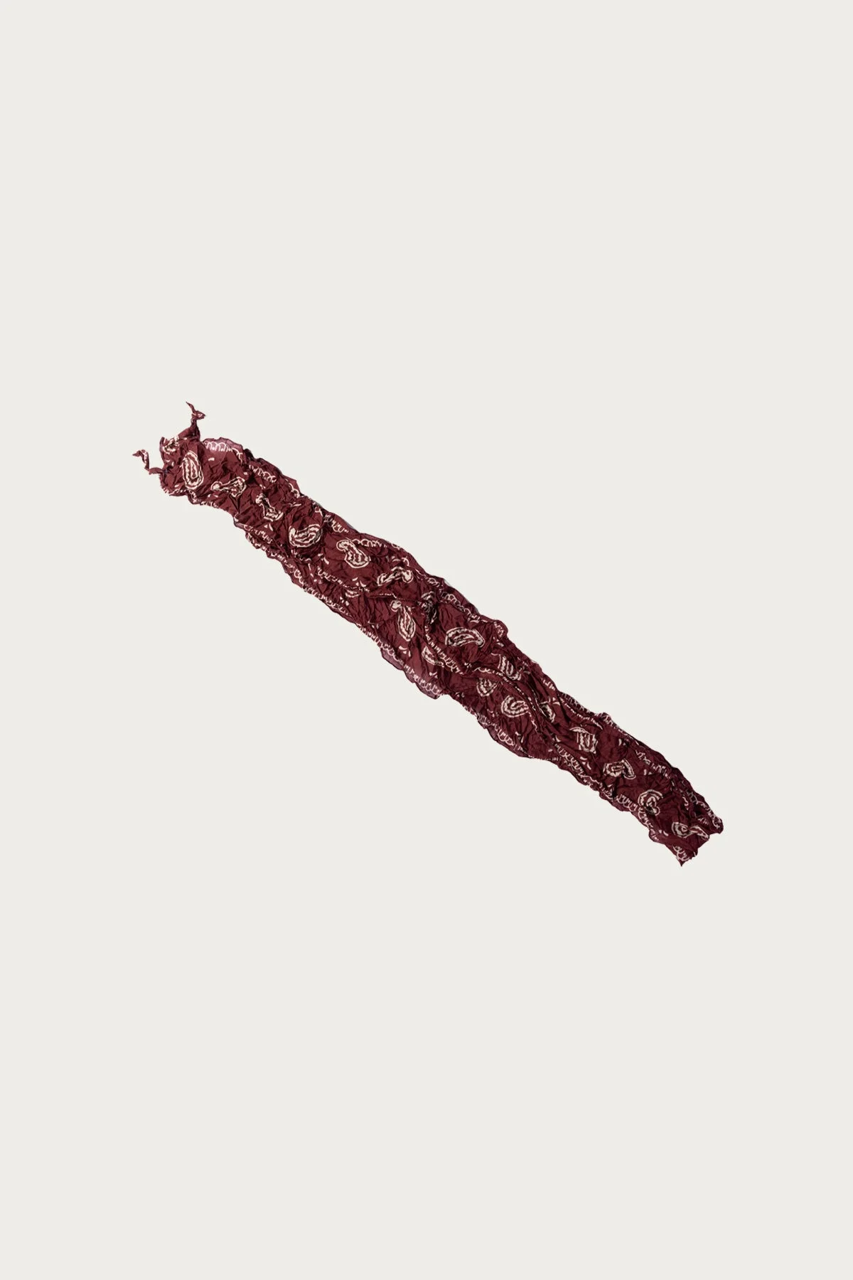 WASHER Silk MOGA Scarf (PAISLEY) - Burgundy - 1
