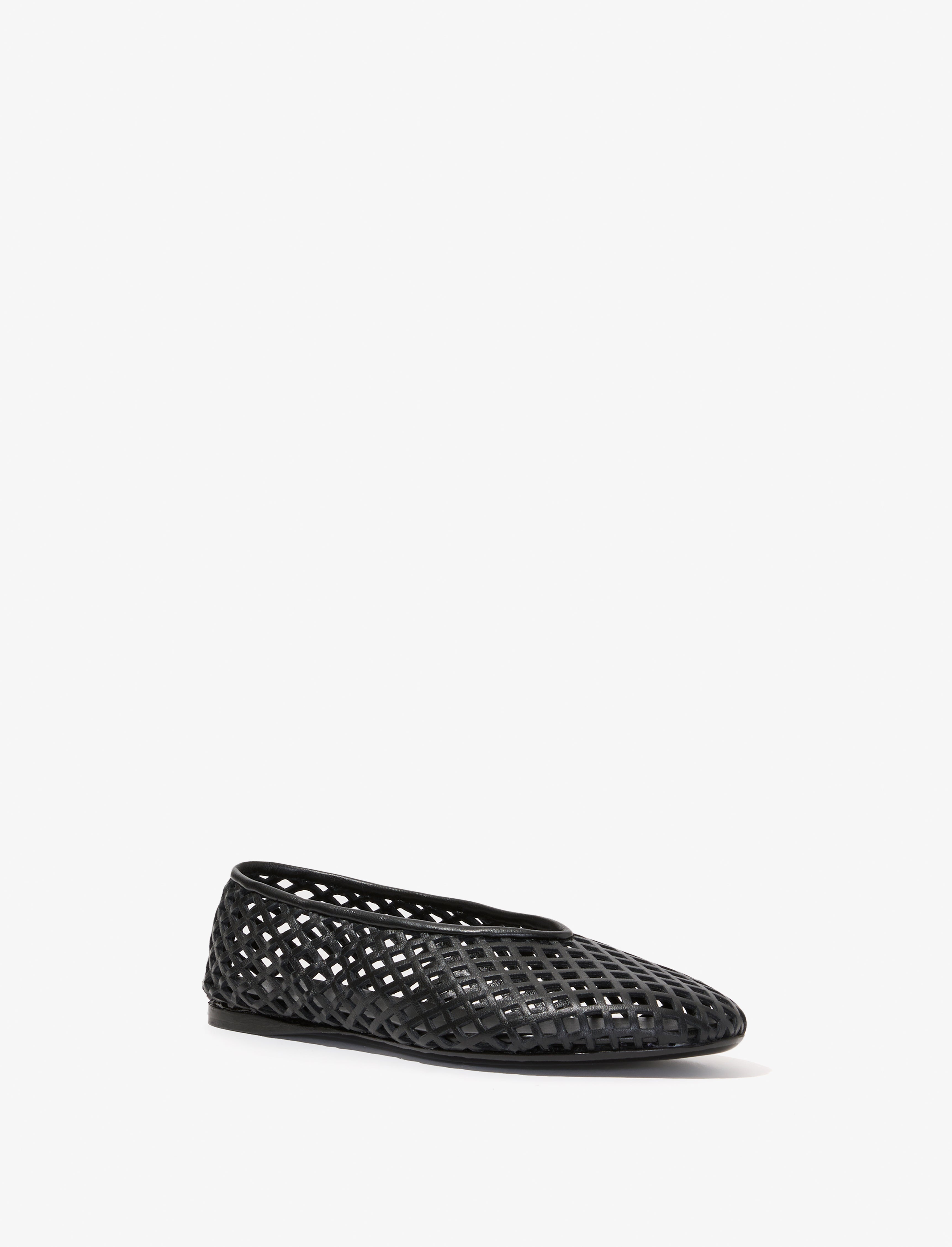 Tee Perforated Ballerina Flats - 2