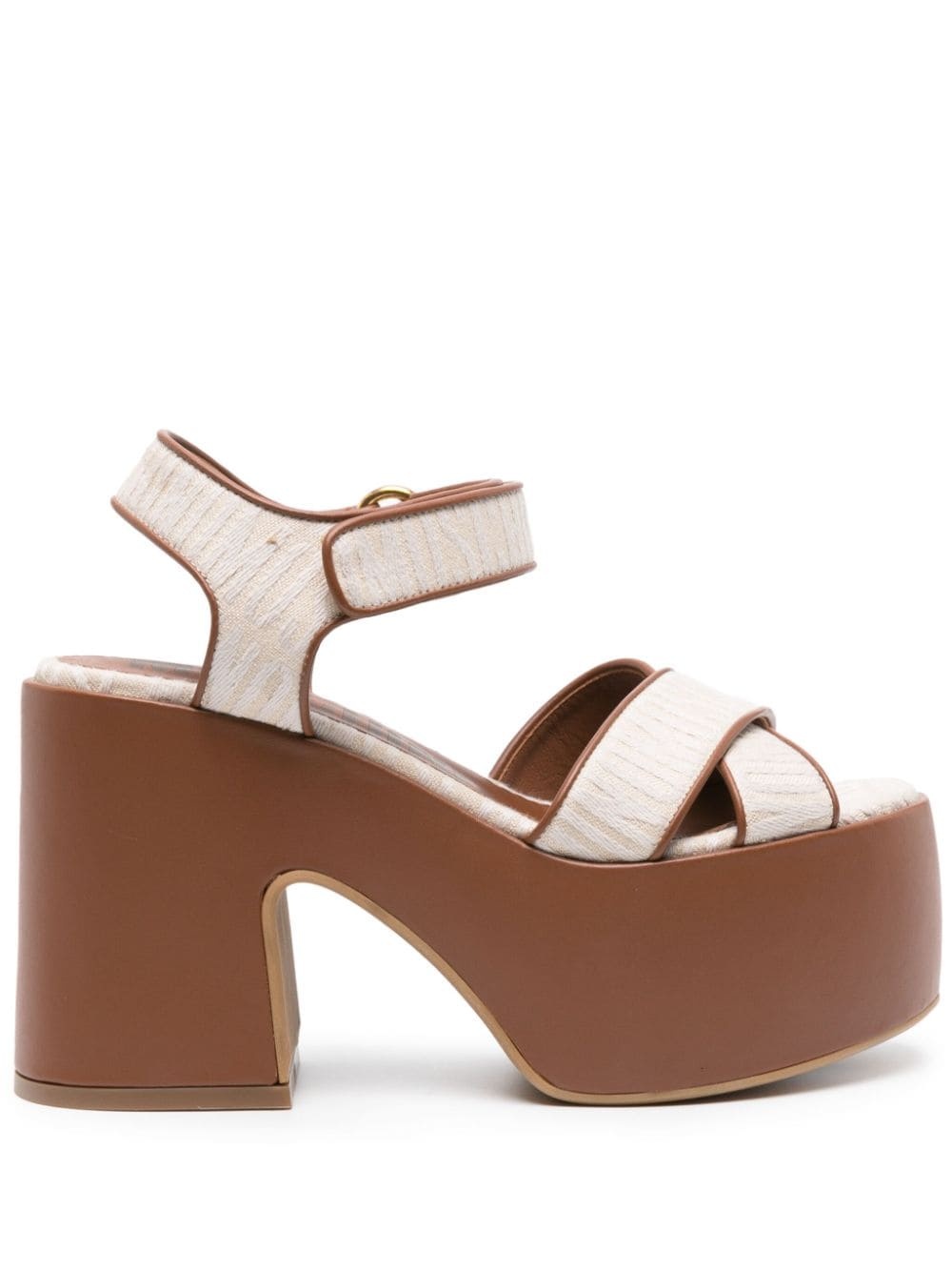70mm leather sandals - 1