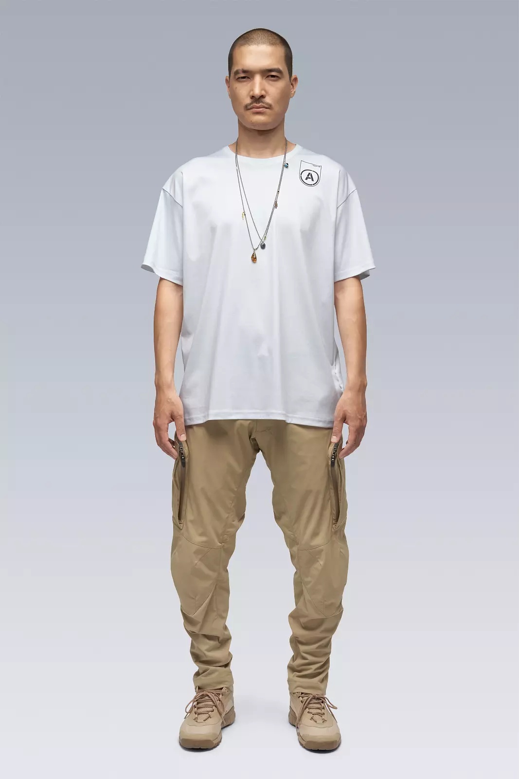 S24-PR-B 100% Cotton Mercerized Short Sleeve T-shirt White - 1