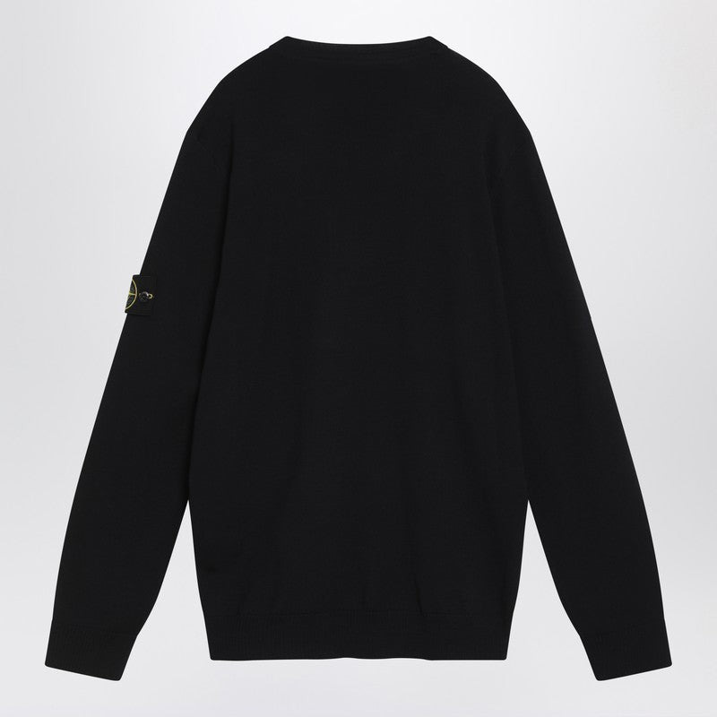 Stone Island Navy Blue Wool Sweater Men - 2