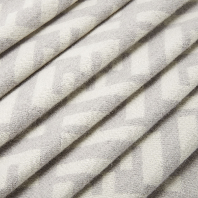 FENDI Pale gray cashmere scarf outlook