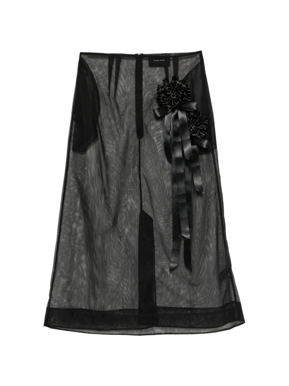 ribbon rosette ripple skirt - 1