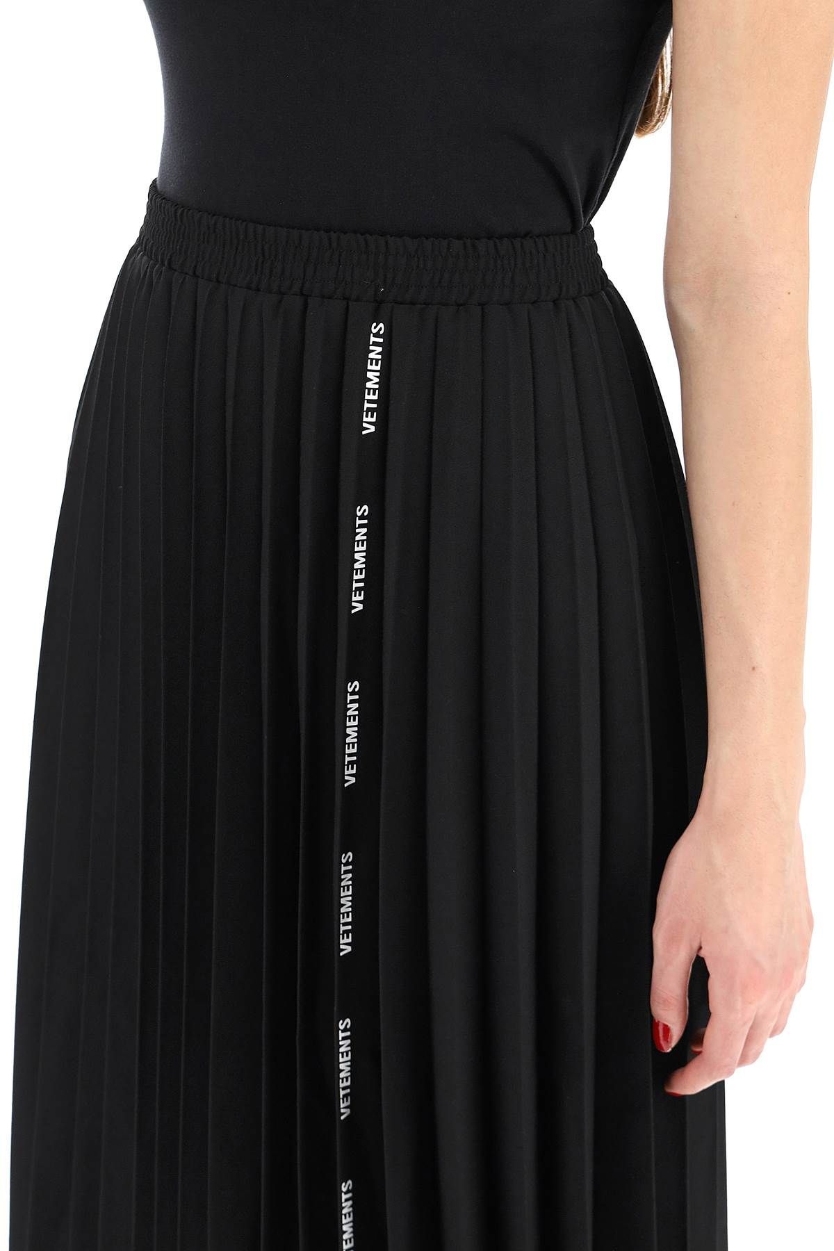 PLEATED SKIRT WITH LOGO - 5