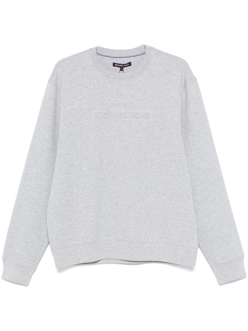 logo-embossed sweatshirt 1