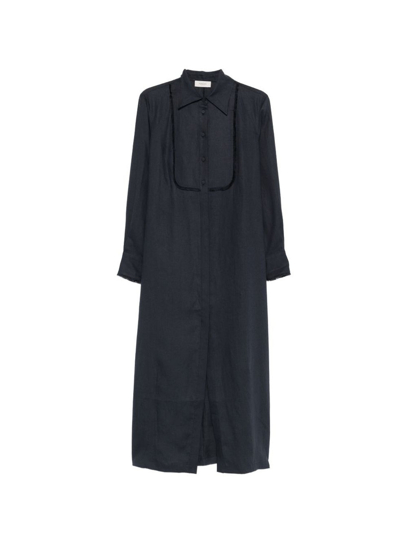 ribbon trim shirt dress 1