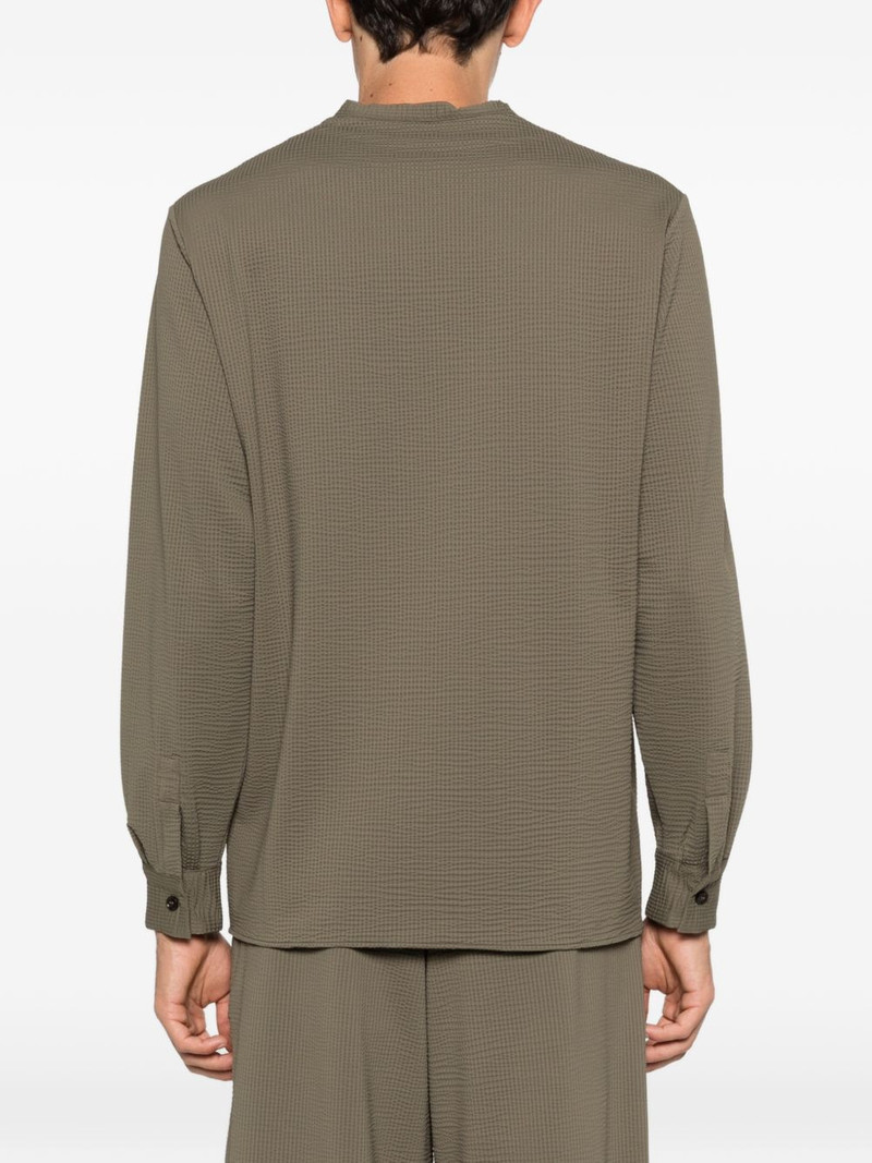 button-up V-neck shirt 4