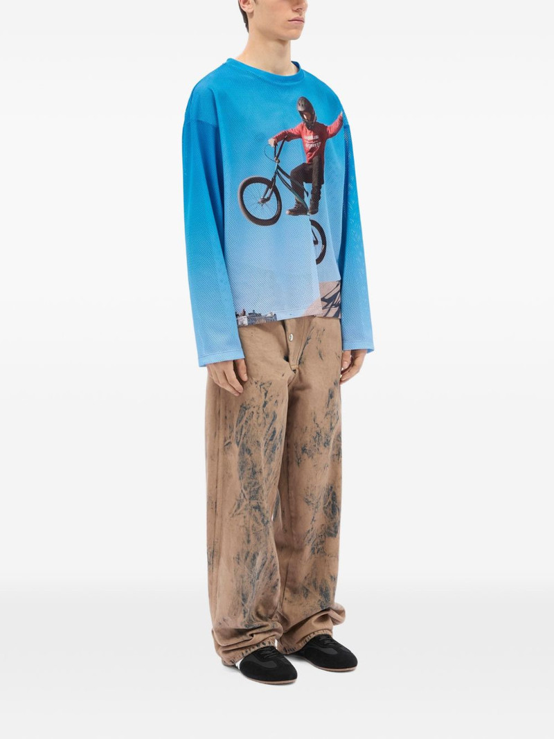 MSGM long-sleeve printed T-shirt outlook