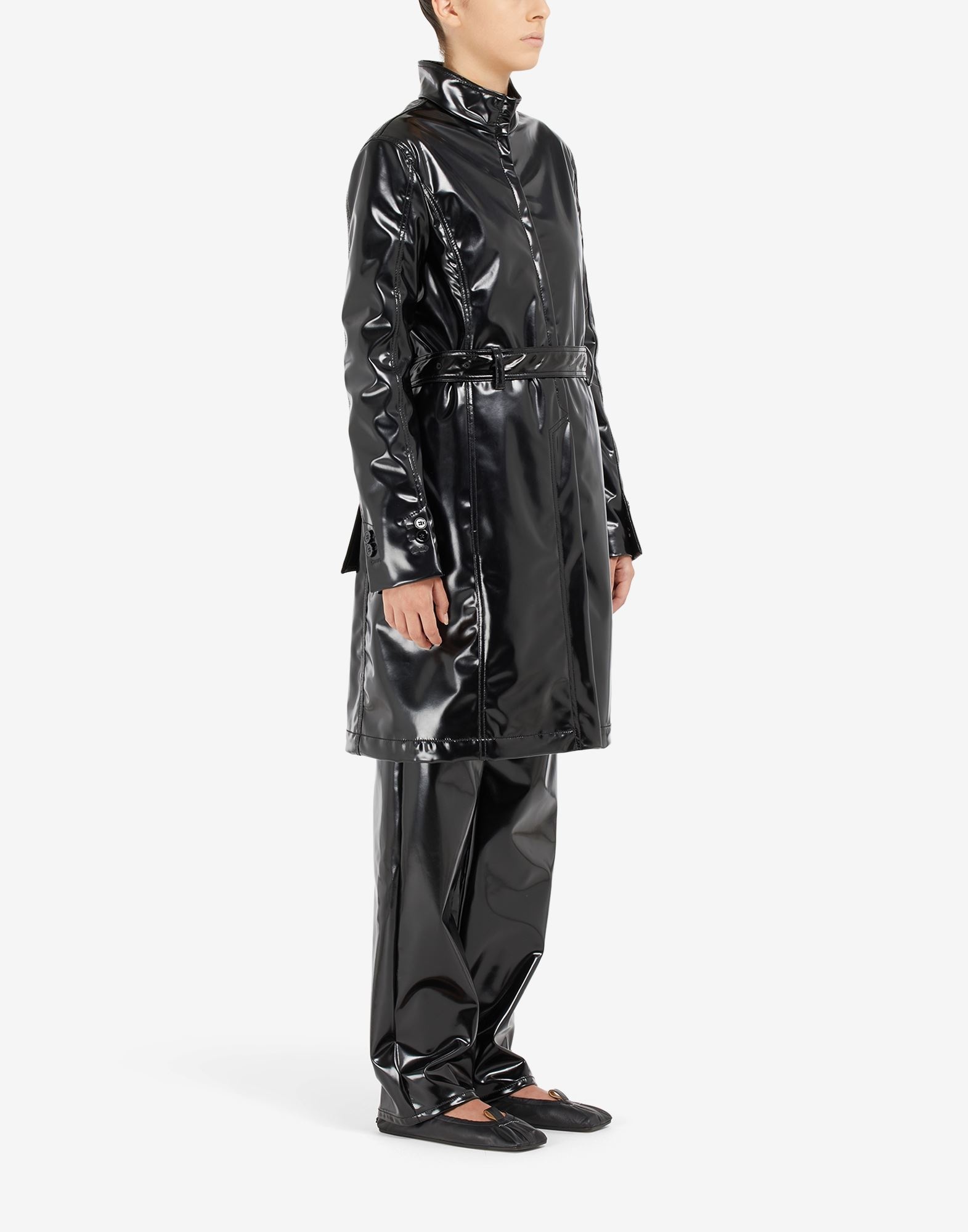 High-neck trench coat - 3
