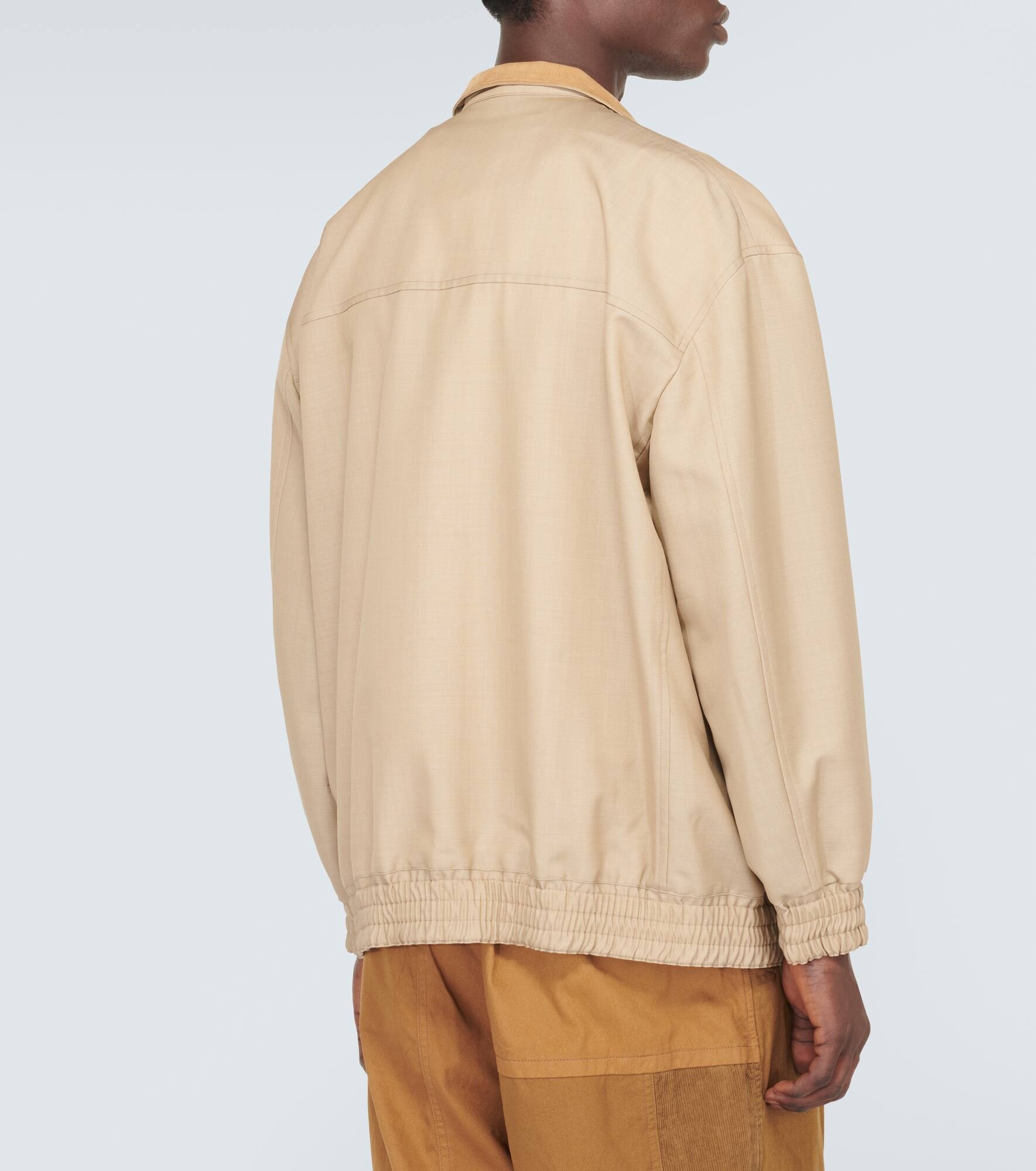 Wool and mohair twill jacket - 4