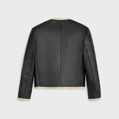 CELINE jacket with pure collar in soft lambskin outlook