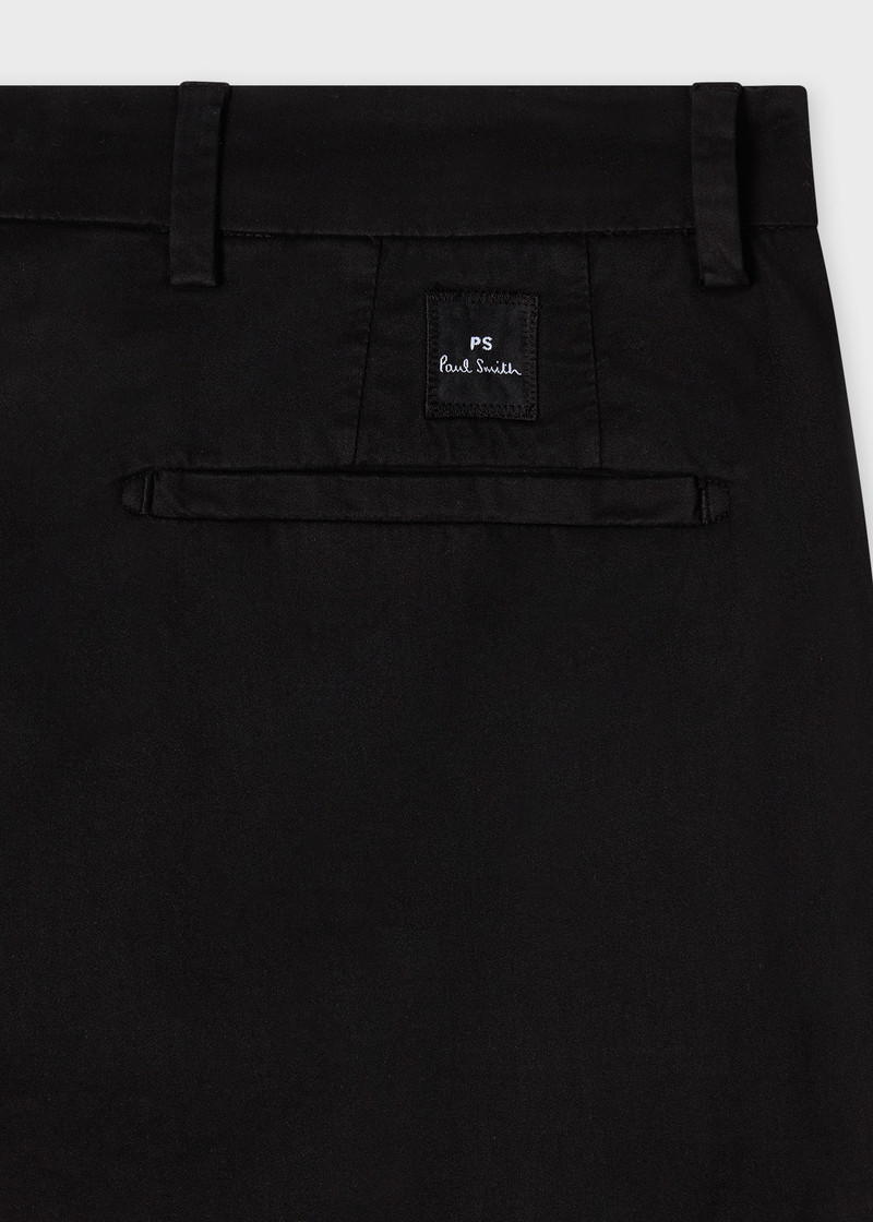 Paul Smith Mid-Fit Black Stretch Sateen Chinos outlook